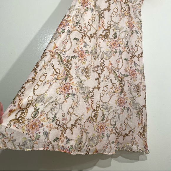 ASM ANNA Mulberry Silk blend Floral dress size L - Picture 8 of 16